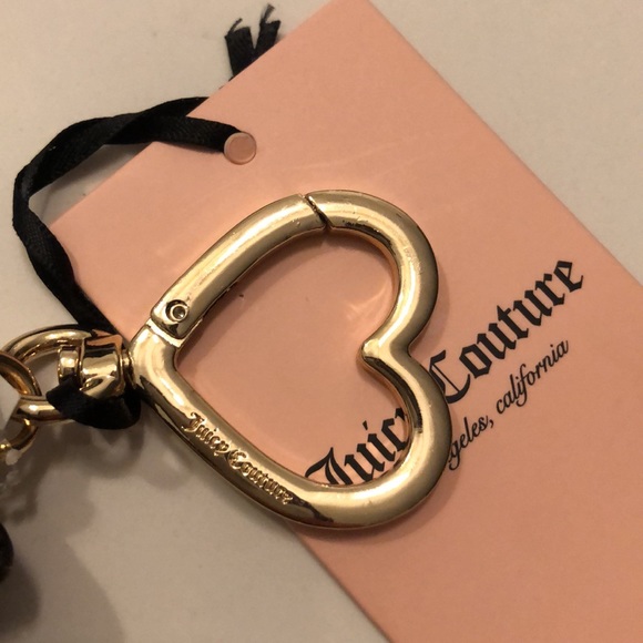 Juicy Couture nwt status taupe brown my heart will go on tab elongated - Picture 6 of 6